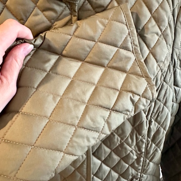 Banana Republic Olive Green quilted slim Utility Jacket - Picture 4 of 5
